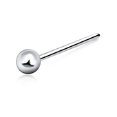 2.5mm Ball Shaped Silver Straight Nose Stud NSKA-63